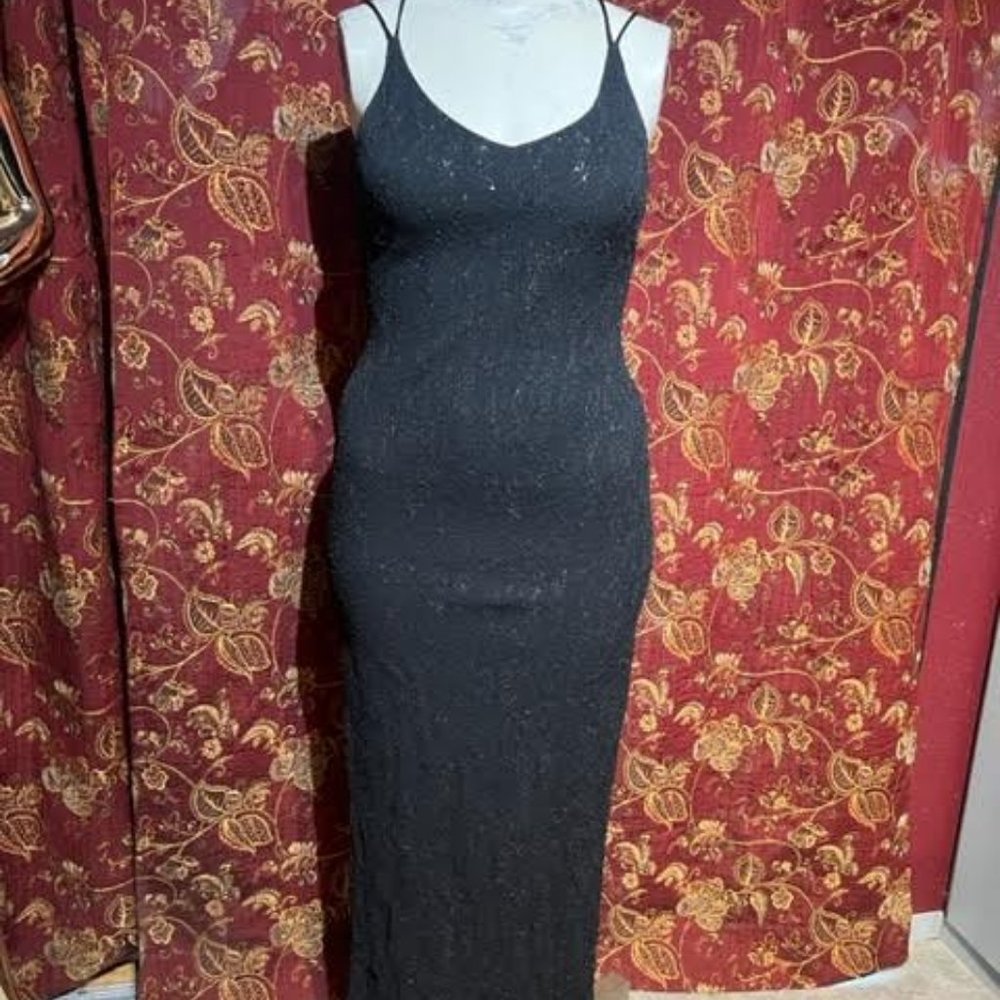 Vintage Black Be Smart Maxi Dress